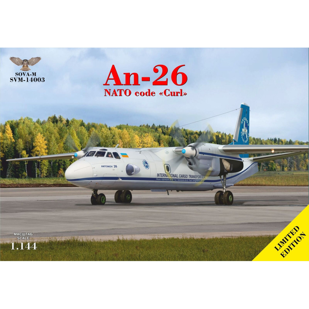  Antonov An-26 NATO code "Curl"  1/144 Sova-M 14003 