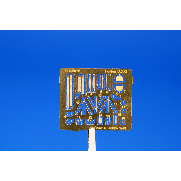 Fokker D.XXI 3. sarja "with Mercury engine" 1/48 Special Hobby 48078