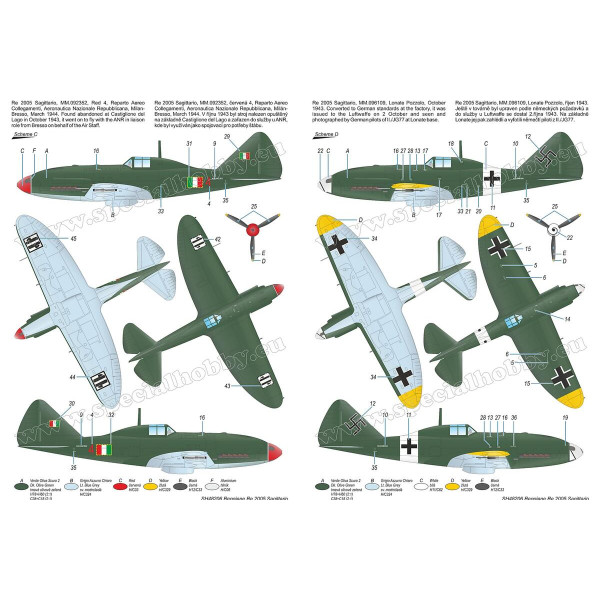 Reggiane Re.2005 Sagittario ‘Ultimate Italian WWII Fighter’ 1/48 Special Hobby 48206