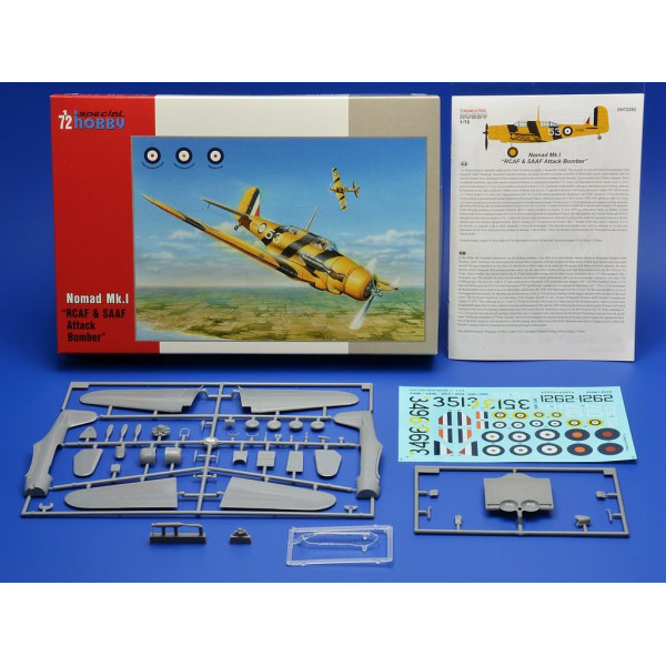 Літак винищувач  Nomad Mk. I 1/72 Special Hobby 72292
