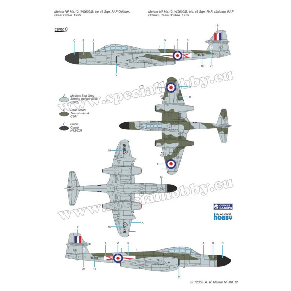 A.W. Meteor NF MK.12 1/72 Special Hobby 72360