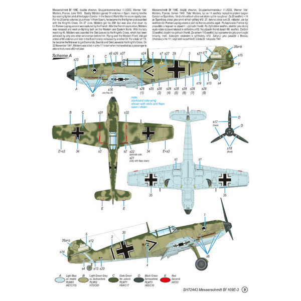 Messerschmitt Bf 109E-3 1/72 Special Hobby 72443