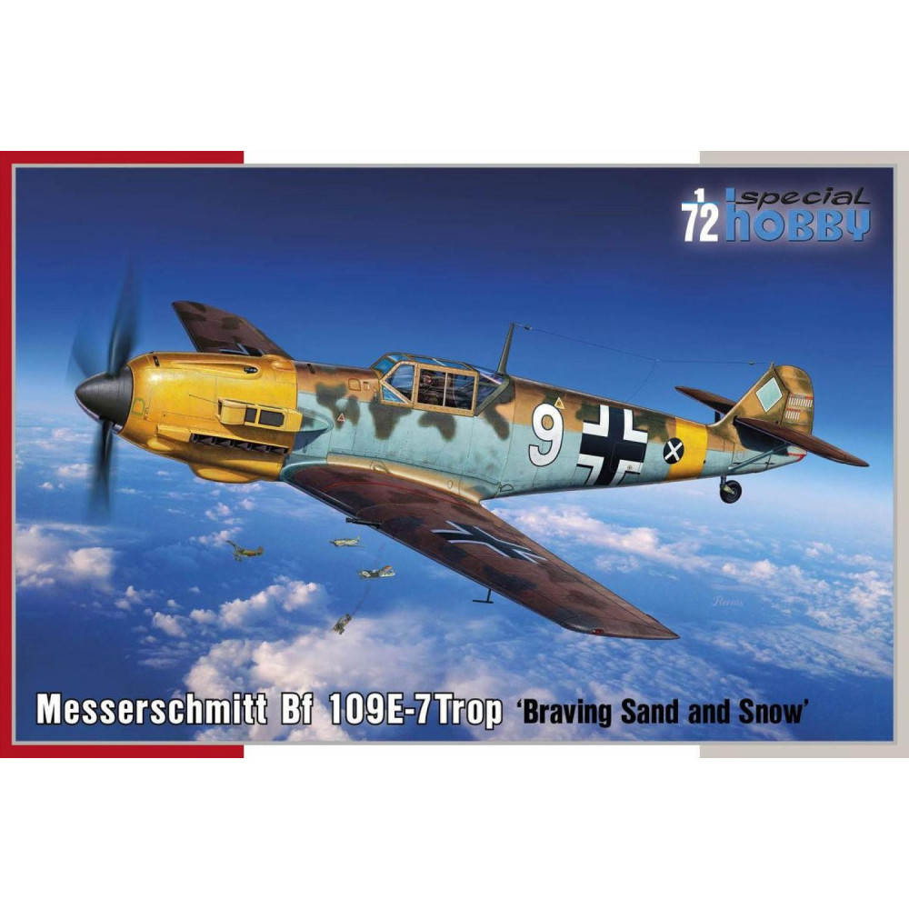 Messerschmitt Bf 109E-7Trop ‘Braving Sand and Snow’ 1/72 Special Hobby 72462