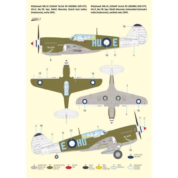 Kittyhawk Mk.IV ‘Over the Mediterranean and the Pacific’   1/72 Special Hobby 72484