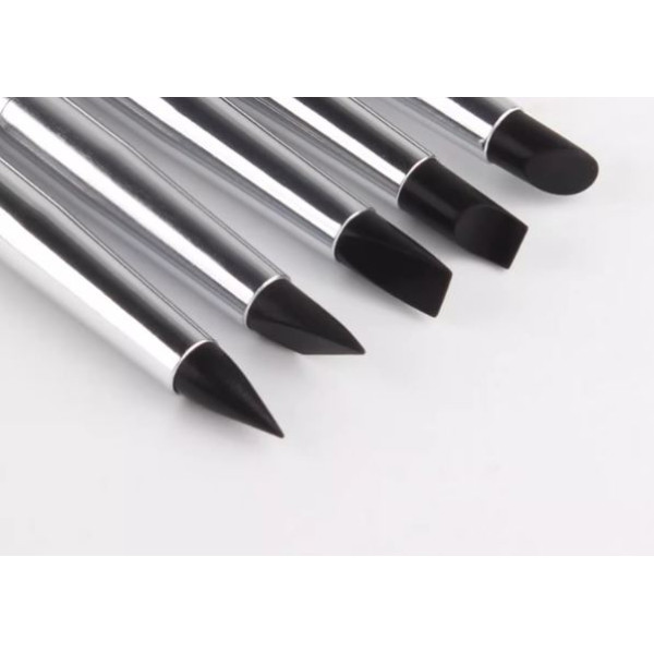 Set of latex brushes for wiping, shading (5 pcs) GJ-194