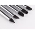 Set of latex brushes for wiping, shading (5 pcs) GJ-194