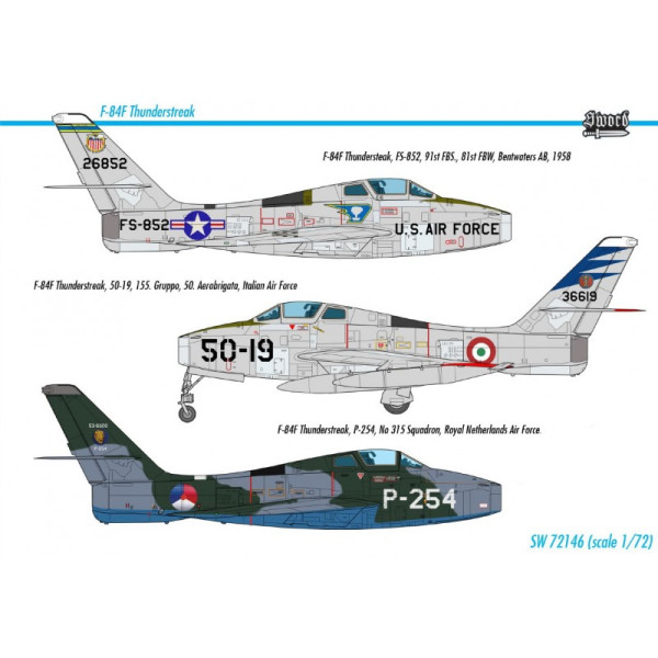 F-84F Thunderstreak  1/72 Sword Models 72146