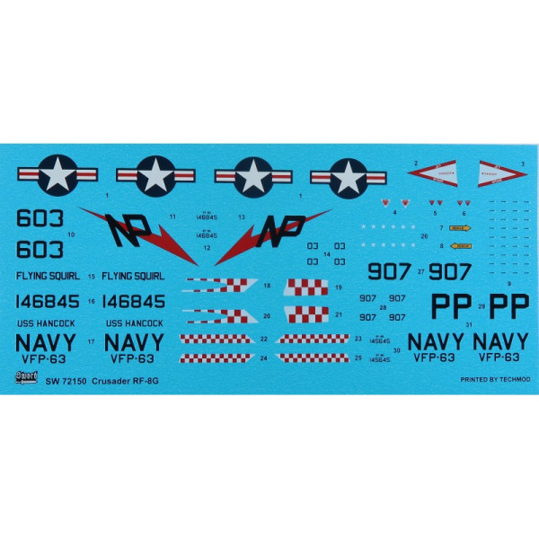 RF-8G Photo-Recon Crusader over Vietnam  1/72 Sword Models 72150