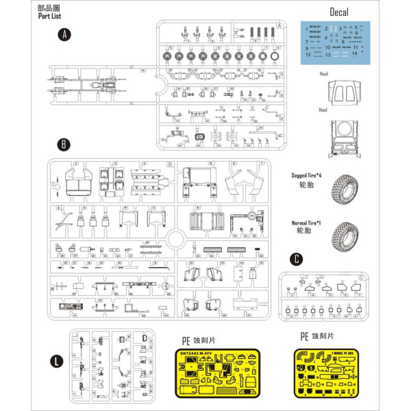 US M1240 M-ATV MRAP w M153 CROWS II  1/72 T-Model 72A02