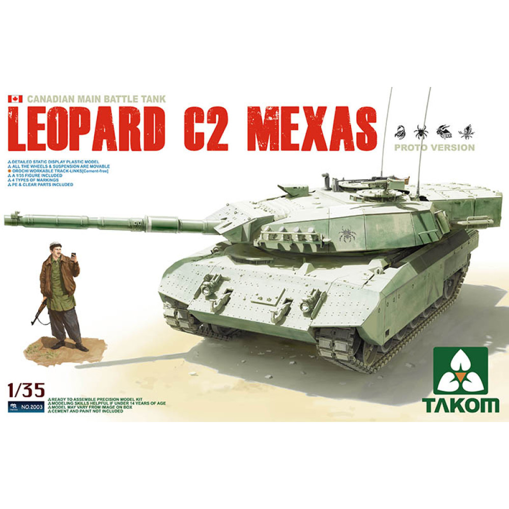Canadian Main Battle Tank Leopard C2 MEXAS  1/35 Takom 2003