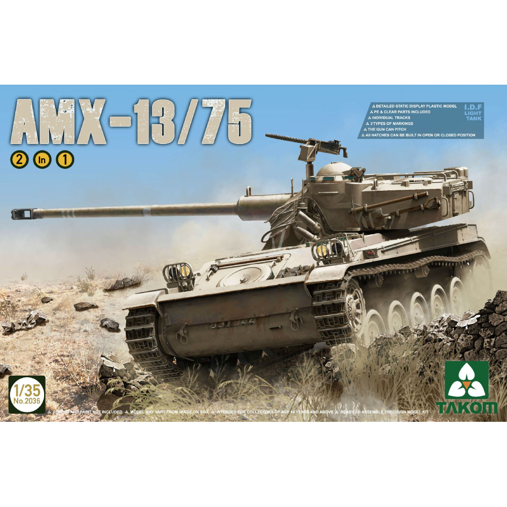 AMX-13/75 French Light Tank  1/35 Takom 2036
