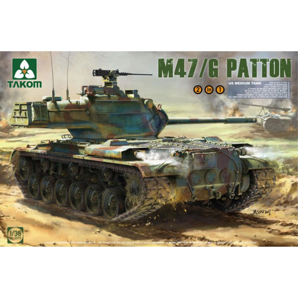 US Medium Tank M47/G Patton 2 in 1  1/35 Takom 2070