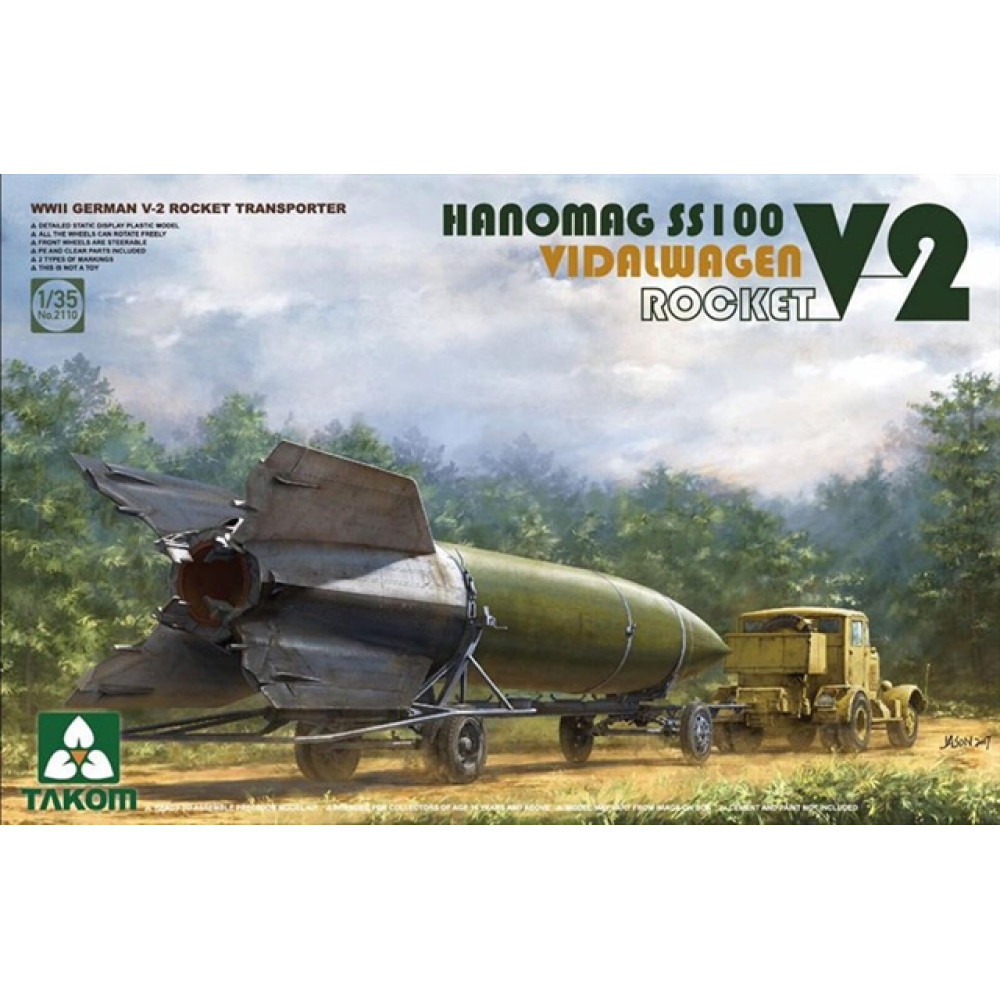 Takom 2110 Hanomag SS100 V-2 Rocket Transporter  1/35 Takom 2110