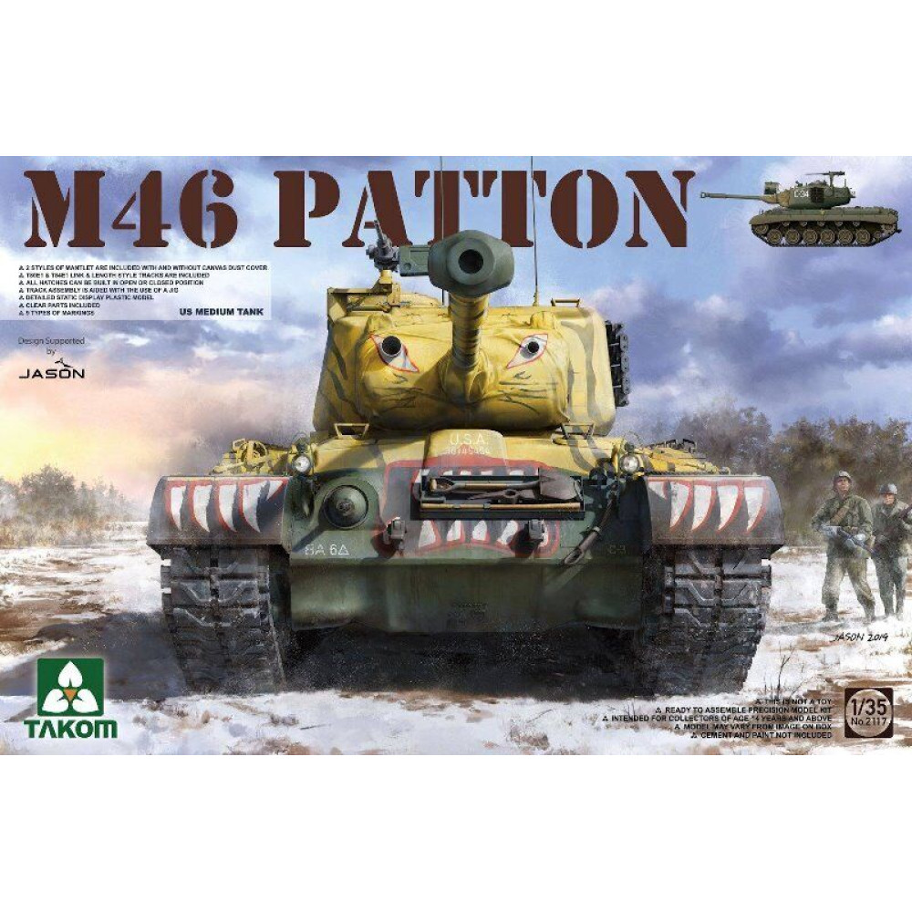 US medium tank M-46 Patton  1/35 Takom 2117