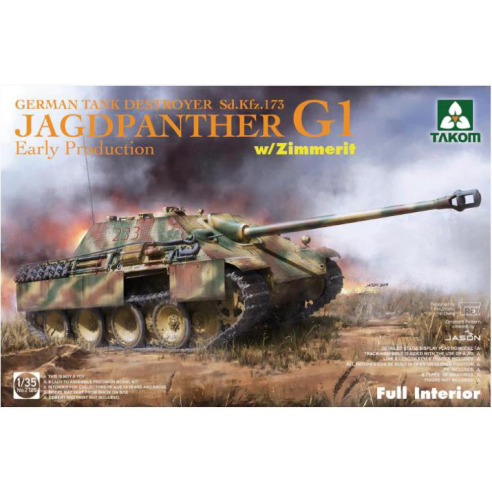 Jagdpanther G1 Early Production  1/35 Takom 2125