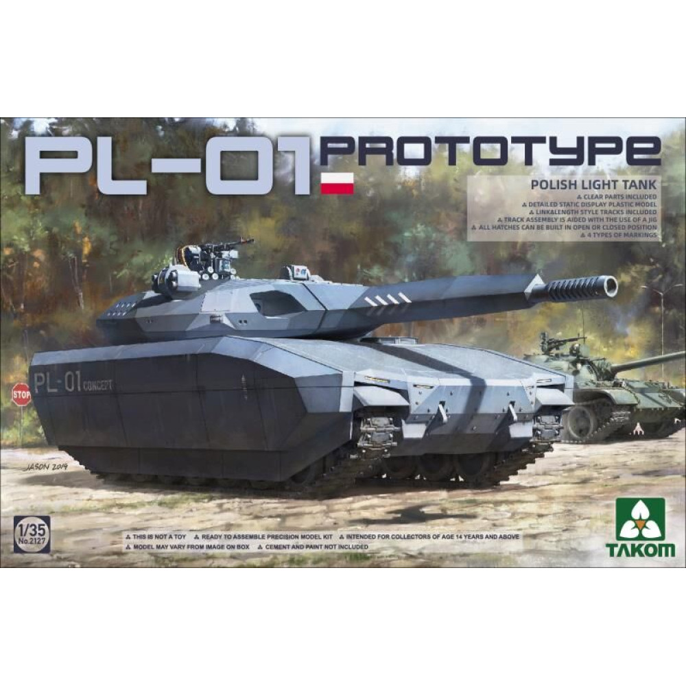 Polish PL-01 Prototype light tank 1/35 Takom 2127