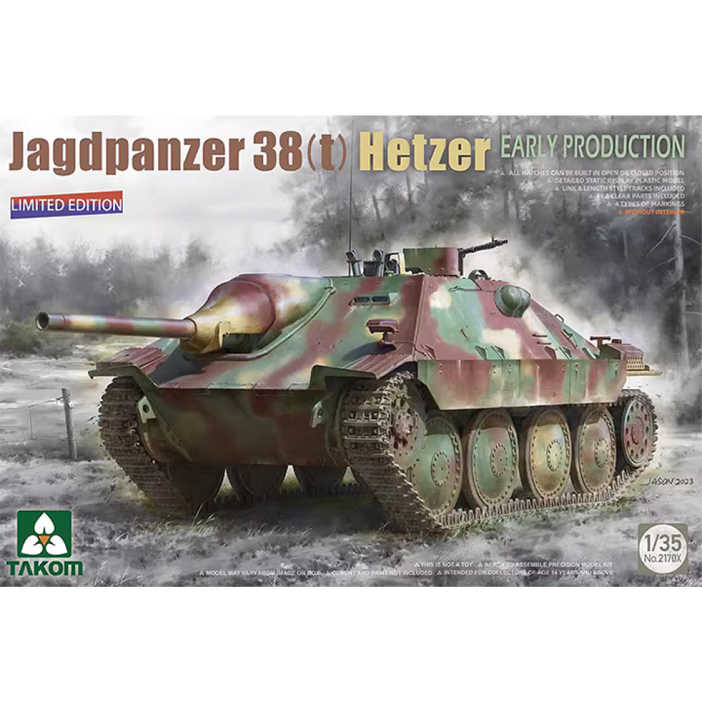 Jagdpanzer 38(t) Hetzer Early Production (Limited Edition)  1/35 Takom 2170x
