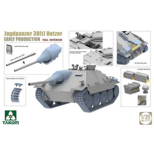 Jagdpanzer 38(t) Hetzer Early Production (Limited Edition)  1/35 Takom 2170x