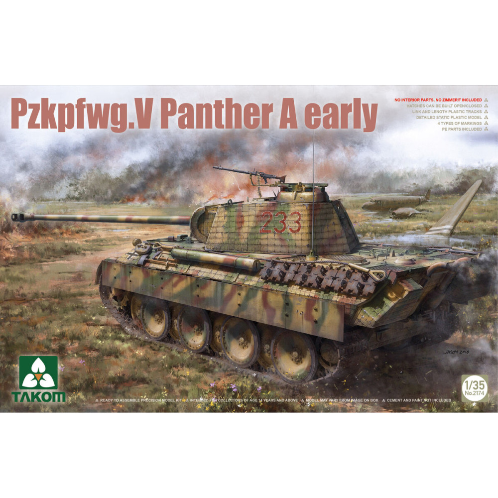 Pzkpfwg.V Panther A Early 1/35 Takom 2174