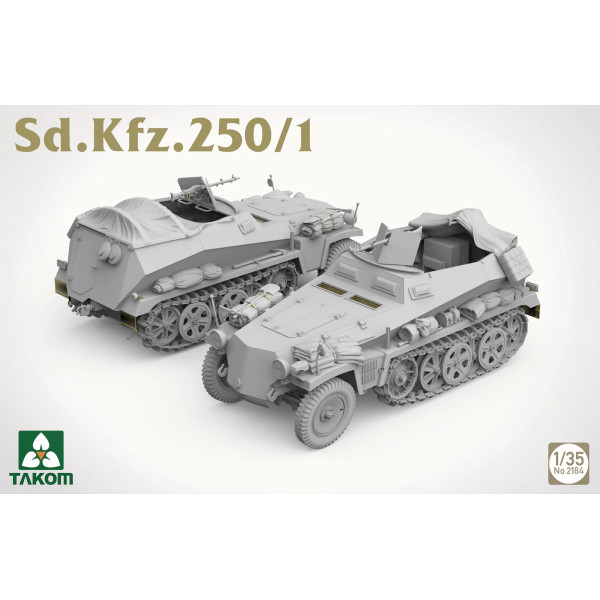 Sd.Kfz.250/1 German light half-track armored personnel carrier 1/35 Takom 2184