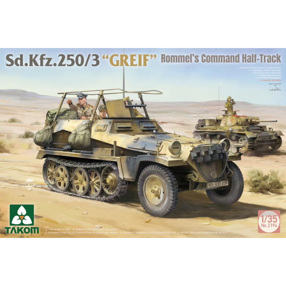 Sd.Kfz 250/3 Greif Rommel Command Half-Track 1/35 Takom 2194