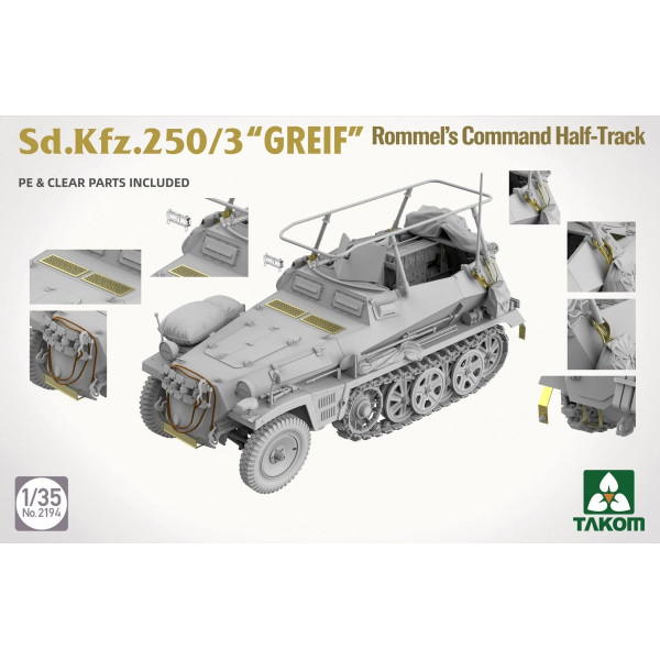 Sd.Kfz 250/3 Greif Rommel Command Half-Track 1/35 Takom 2194