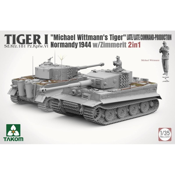 Тигр I Sd.Kfz.181 Pz.Kpfw.VI Ausf.E 'Michael Wittmann's Tiger' Normandy 1944  1/35 Takom 2201
