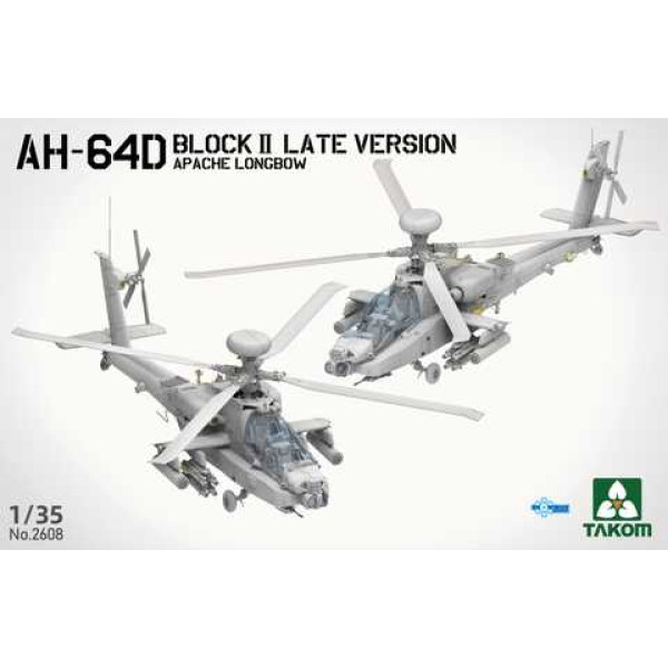 AH-64D Apache Block II Late Version Attack Helicopter  1/35 Takom 2608  