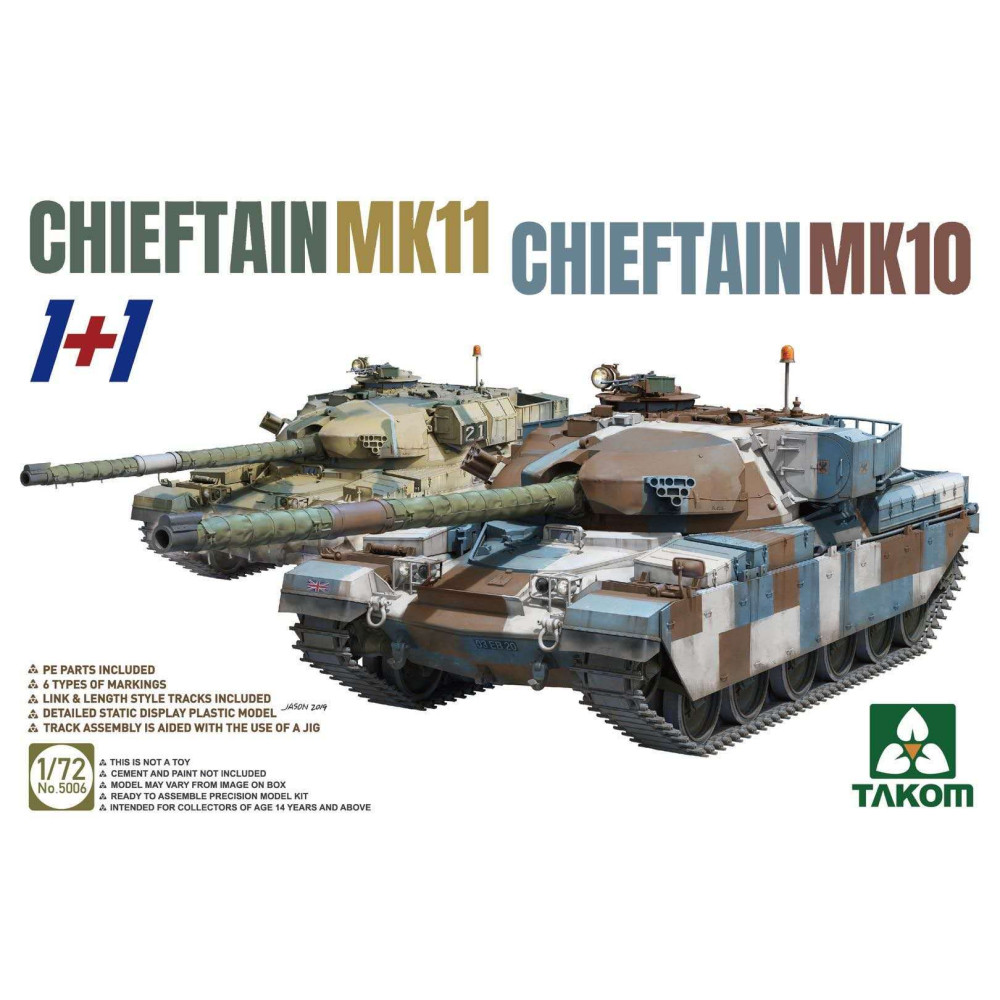 British tank Chieftain MK 10 & Chieftain MK 11 1/72 Takom 5006