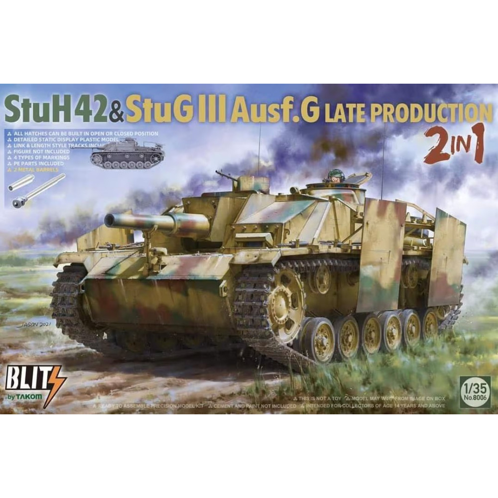 StuH 42 & StuG III Ausf. G Late Production 1/35 Takom 8006
