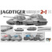 JAGDTIGER (2 in 1) 128MM Pak L66 - 88MM Pak L71 1/35 Takom 8008