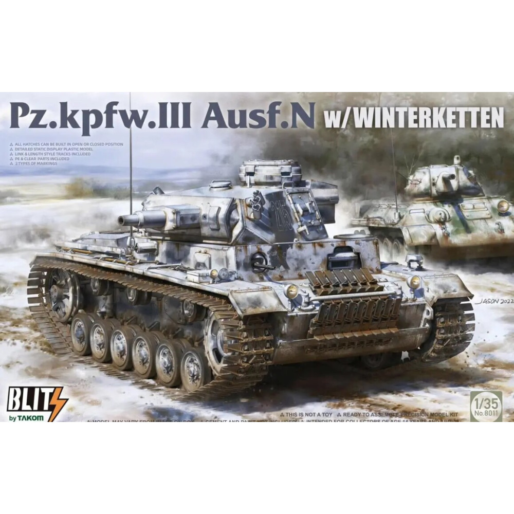 Pz.Kpfw.III Ausf.N on winter tracks 1/35 Takom 8011
