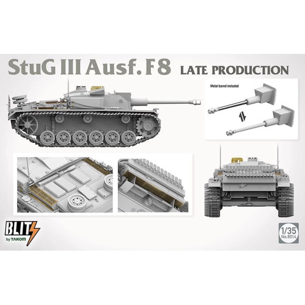 StuG III Ausf.F8 Late Prodution 1/35 Takom 8014