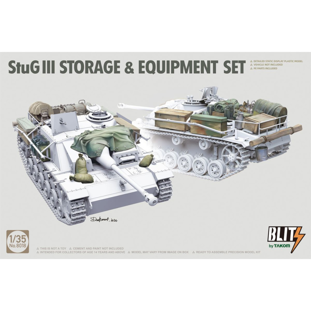 StuG III Storage & Equipment Set 1/35 Takom 8018