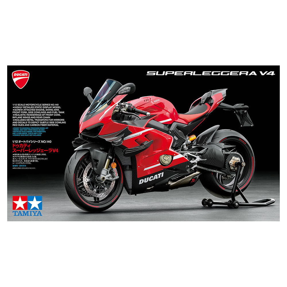  Motorcycle DUCATI SUPERLEGGERA V4  1/12  Tamiya  14140
