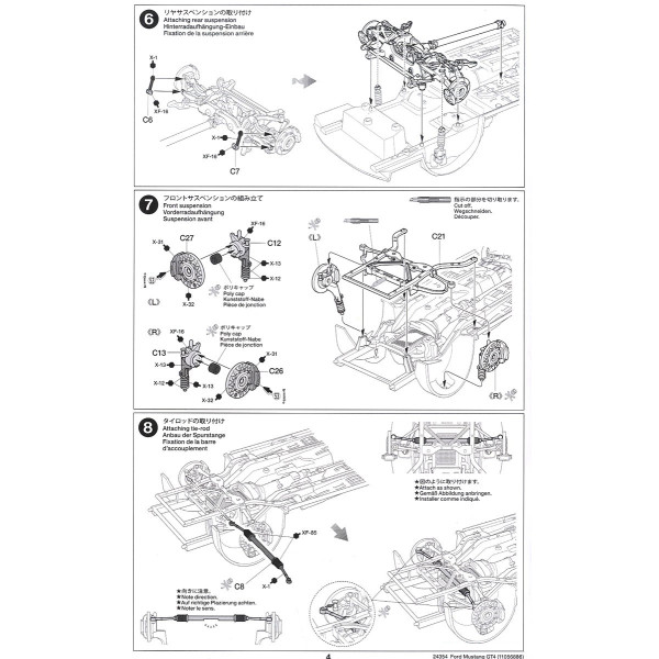 FORD MUSTANG GT4  Sportcar 1/24 Tamiya 24354