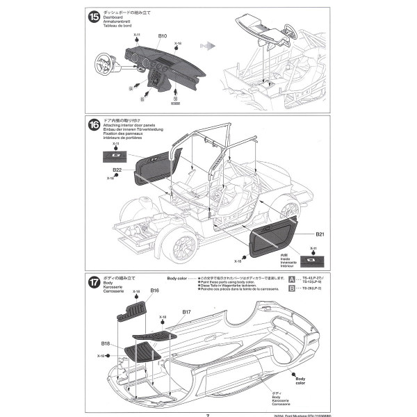FORD MUSTANG GT4  Sportcar 1/24 Tamiya 24354