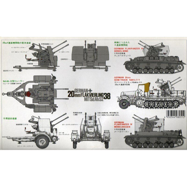 Німецька зенітка 2cm Flak 38 Tamiya 35091