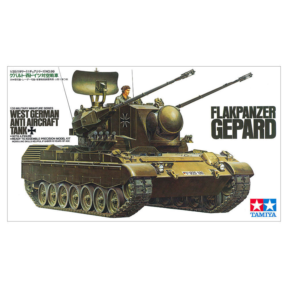 Gepard German self-propelled anti-aircraft gun 1/35 Tamiya 35099