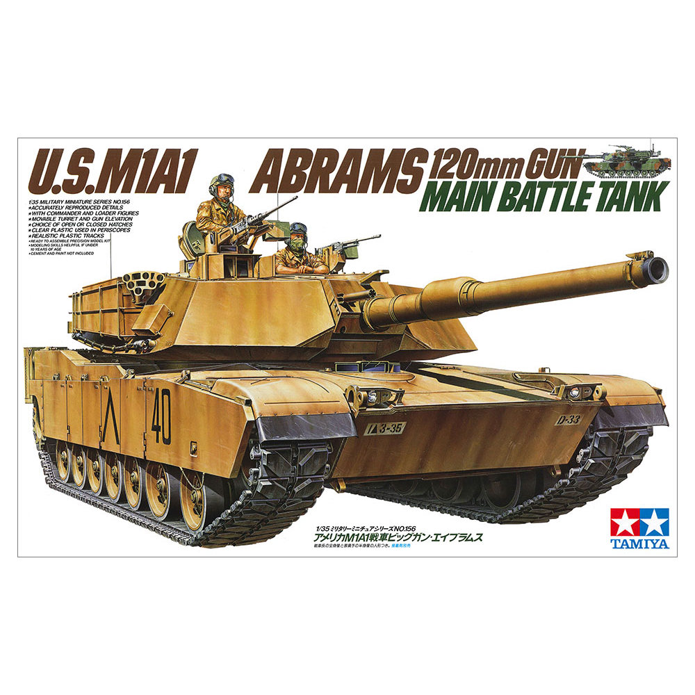 M1A1 ABRAMS - American tank 1/35 Tamiya 35156