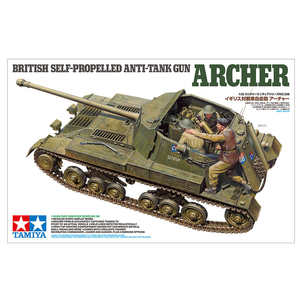 Archer - British self-propelled artillery mount 1/35 Tamiya 35356