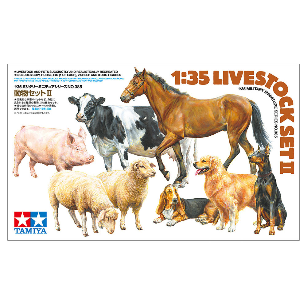 Domestic Animals Set No. 2 1/35 Tamiya 35385