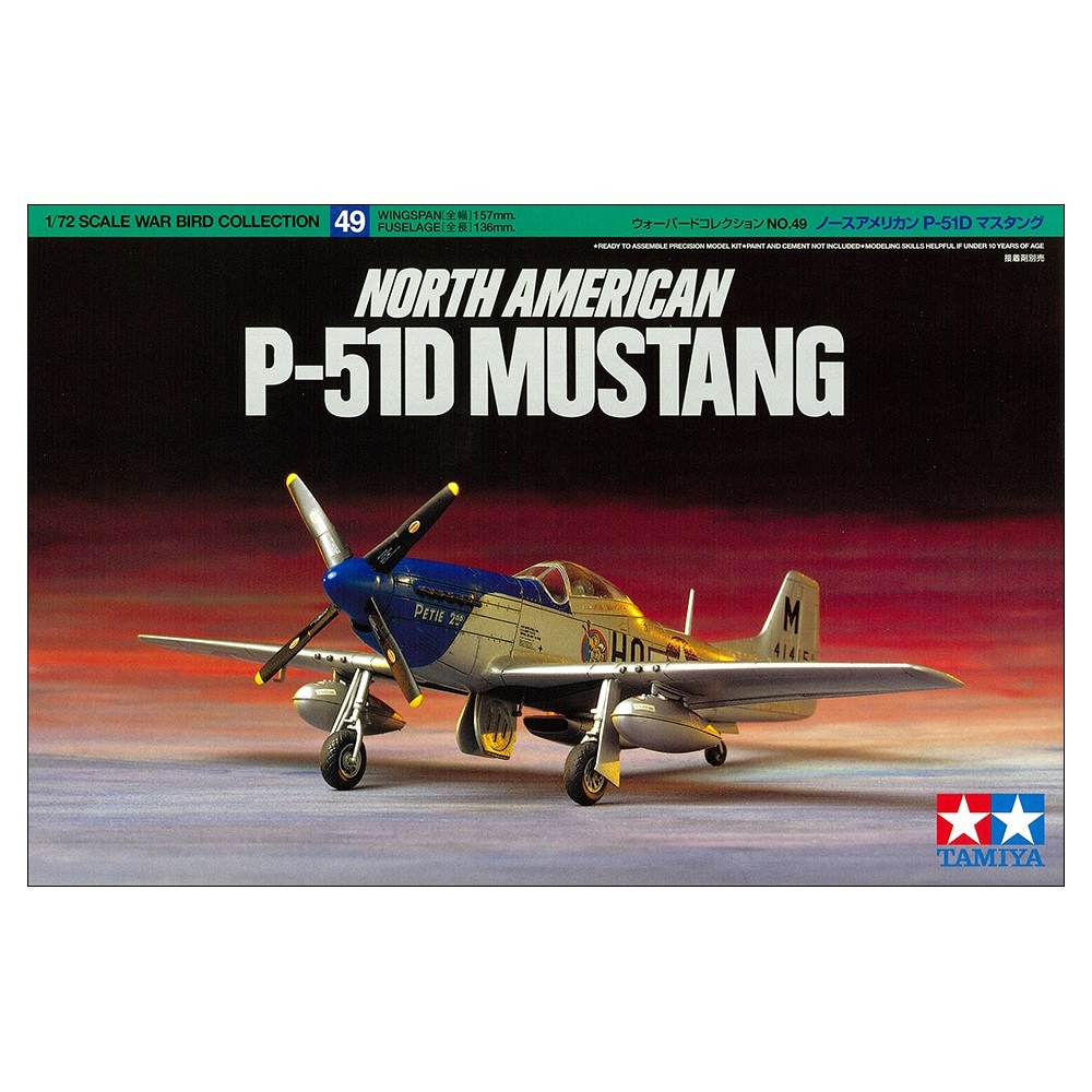   P-51D Mustang (Plastic model kit) 1/72 Tamiya 60749