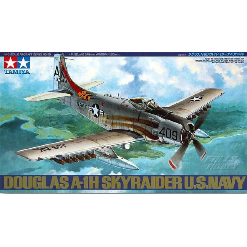 Douglas A-1H Skyraider 1/48 Tamiya 61058