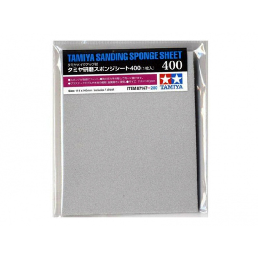 Sanding sponge sheet 400 Tamiya 87147
