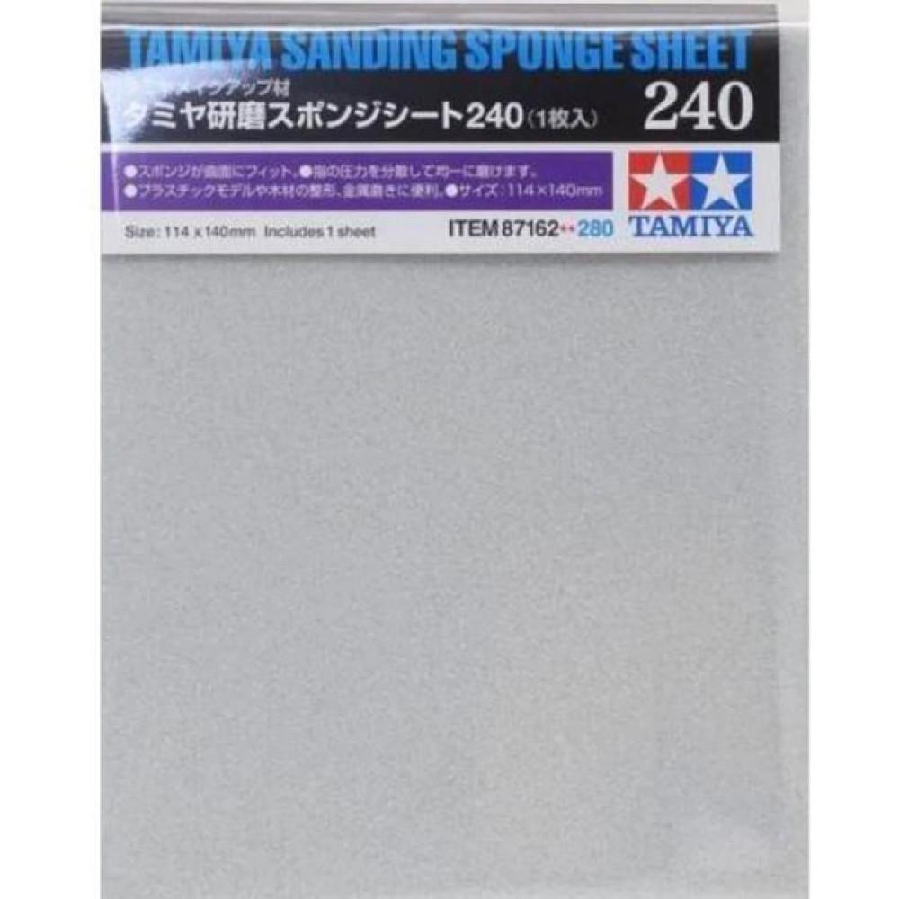 Sanding sponge sheet 240 Tamiya 87162