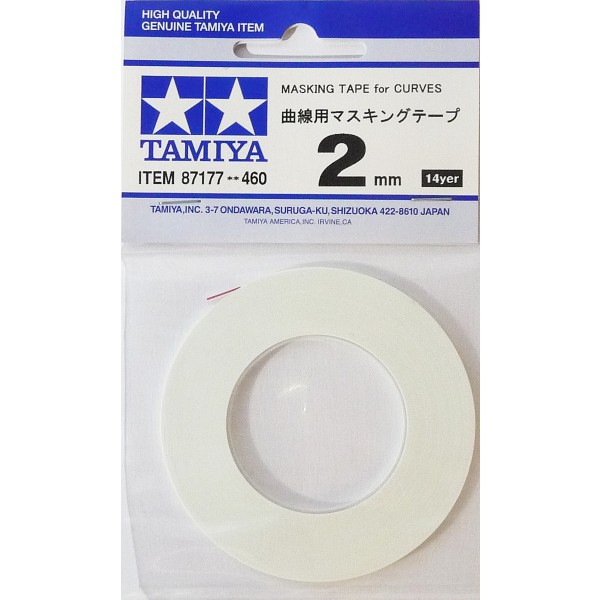 Masking Tape for Curves 2mm  Tamiya 87177