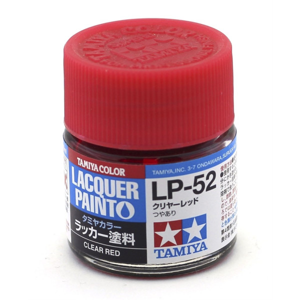 LP-52 Прозорий червоний лак Tamiya 10 мл