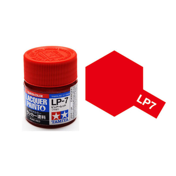  LP-7 Червоний глянцевий (Pure red) Tamiya 10 мл