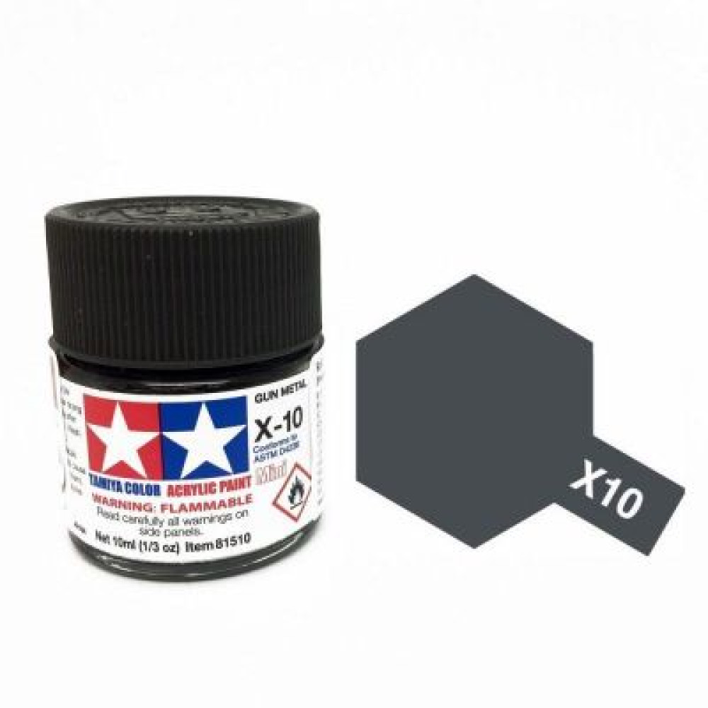 X-10 - Gun metal (gloss) Tamiya 10 ml